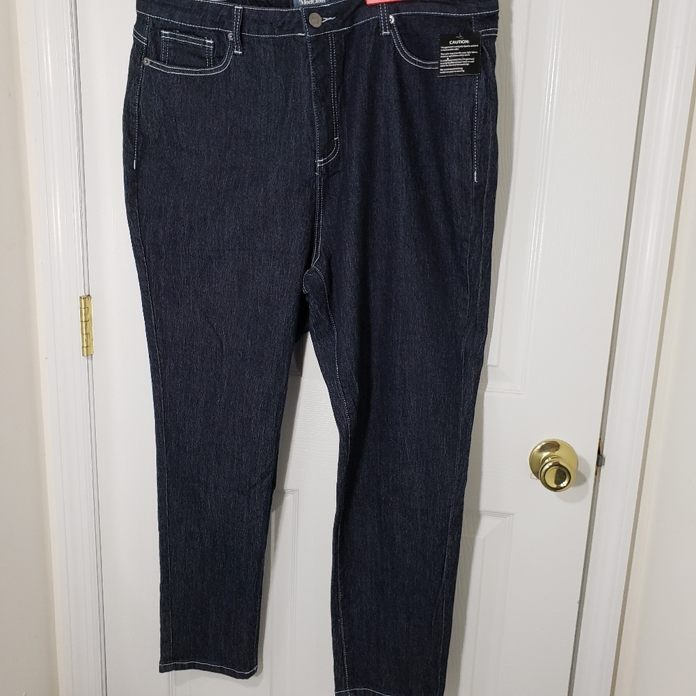 Modcloth Straight Leg Dark Blue Jeans Size 20S